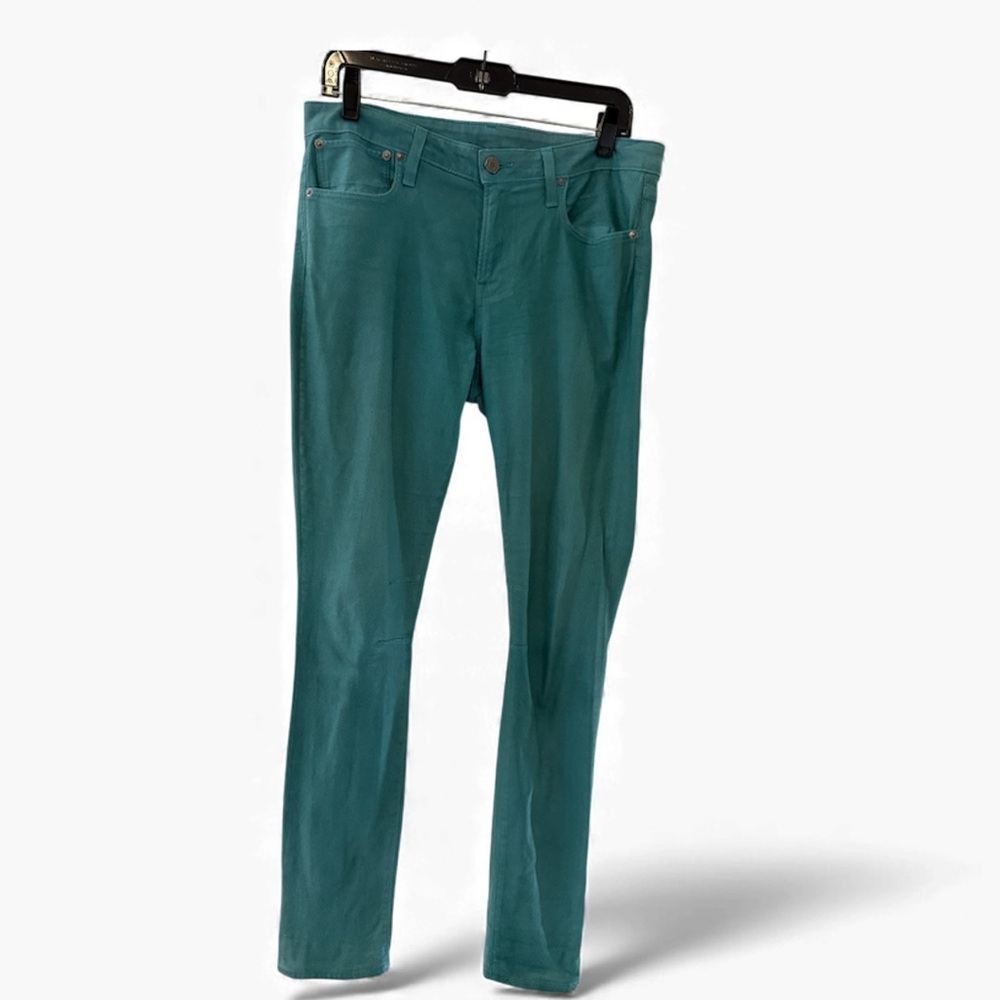 Helmut Lang Teal Skinny Jeans